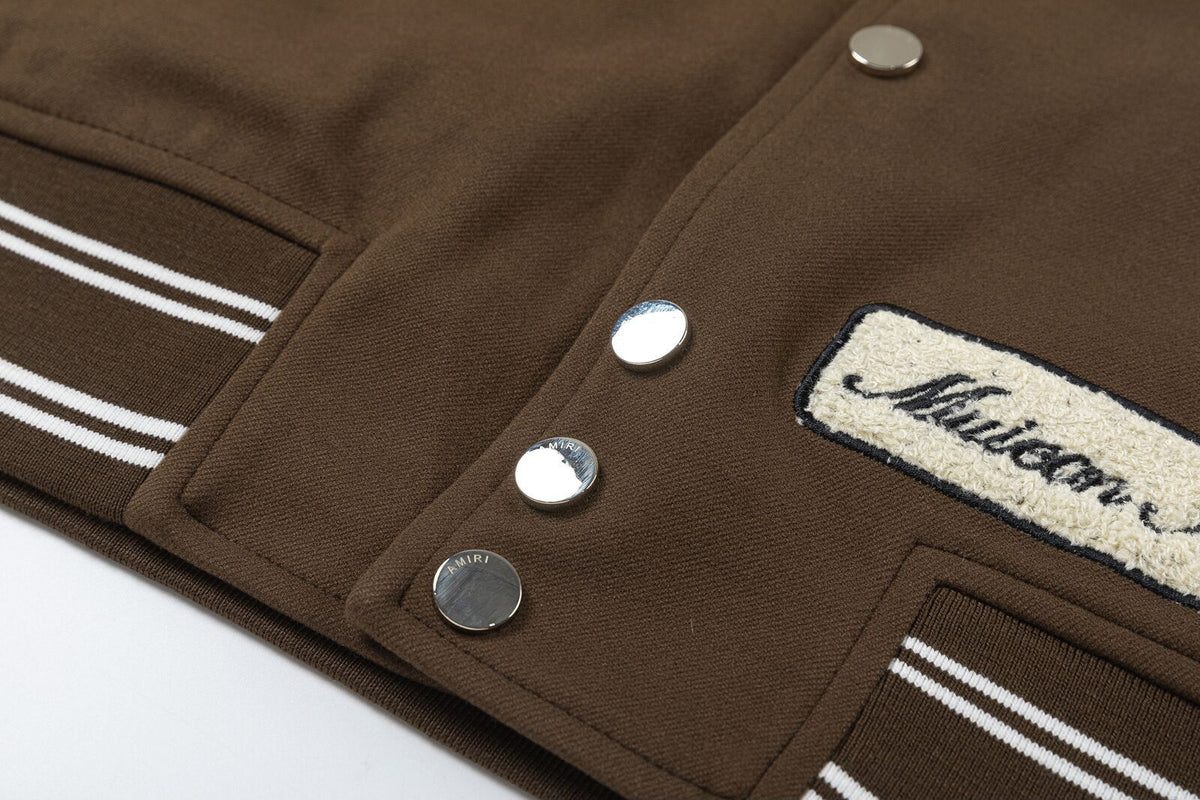 AMlRl appliqué-logo Varsity Jackets AMIRI