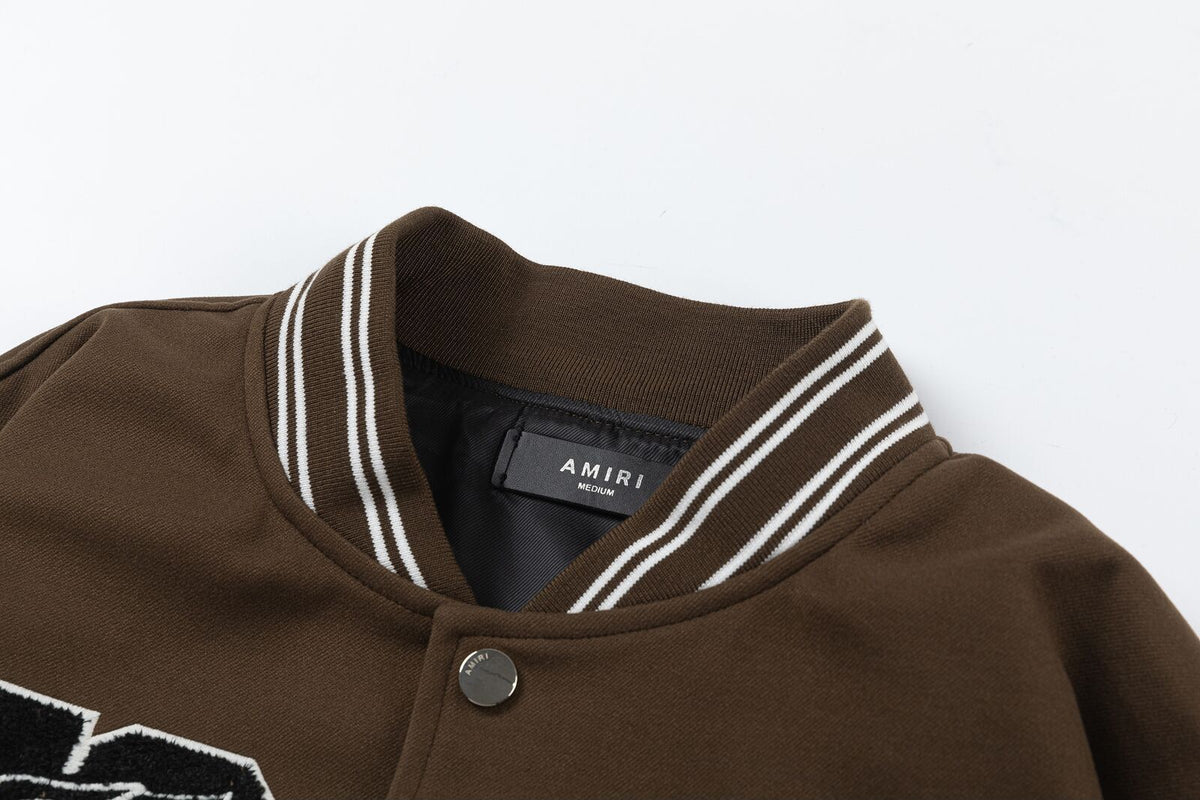 AMlRl appliqué-logo Varsity Jackets AMIRI