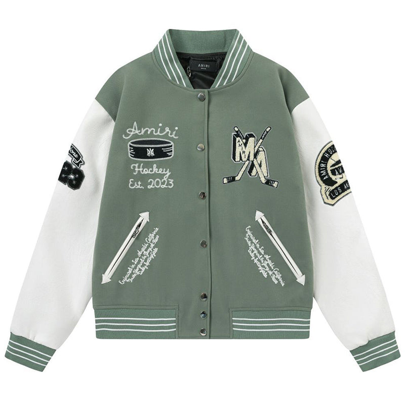AMlRl appliqué-logo Varsity Jackets AMIRI