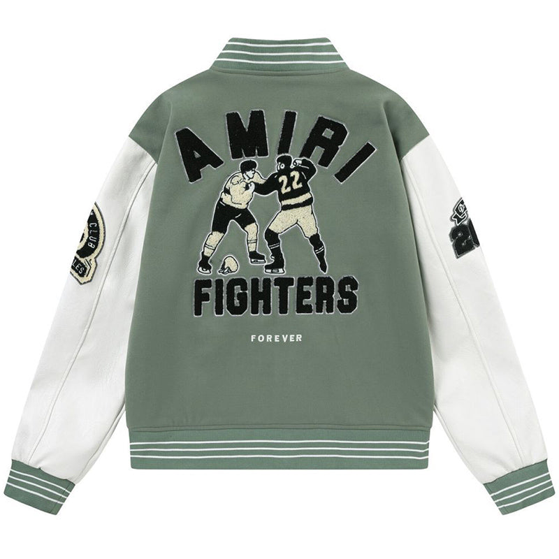 AMlRl appliqué-logo Varsity Jackets AMIRI