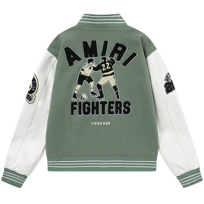 AMlRl appliqué-logo Varsity Jackets AMIRI