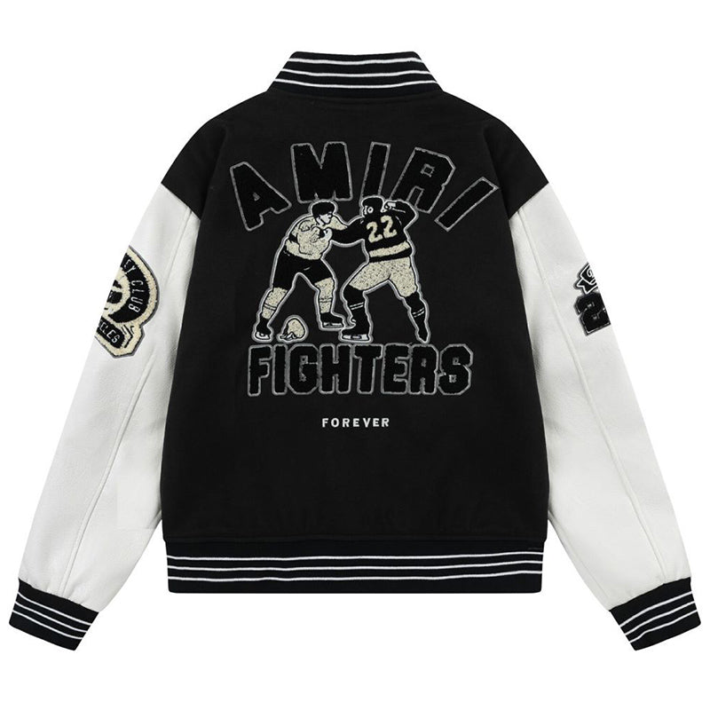 AMlRl appliqué-logo Varsity Jackets AMIRI