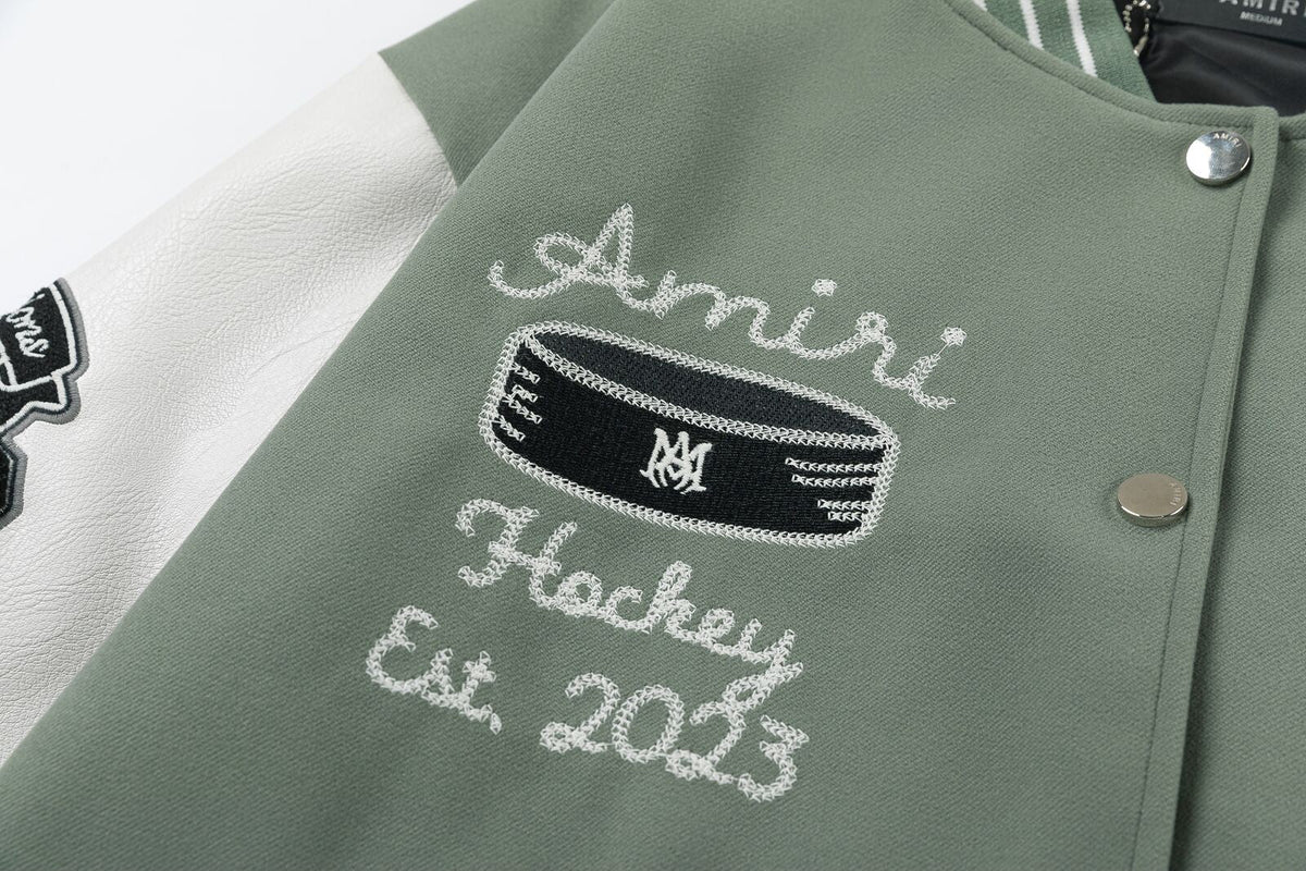 AMlRl appliqué-logo Varsity Jackets AMIRI