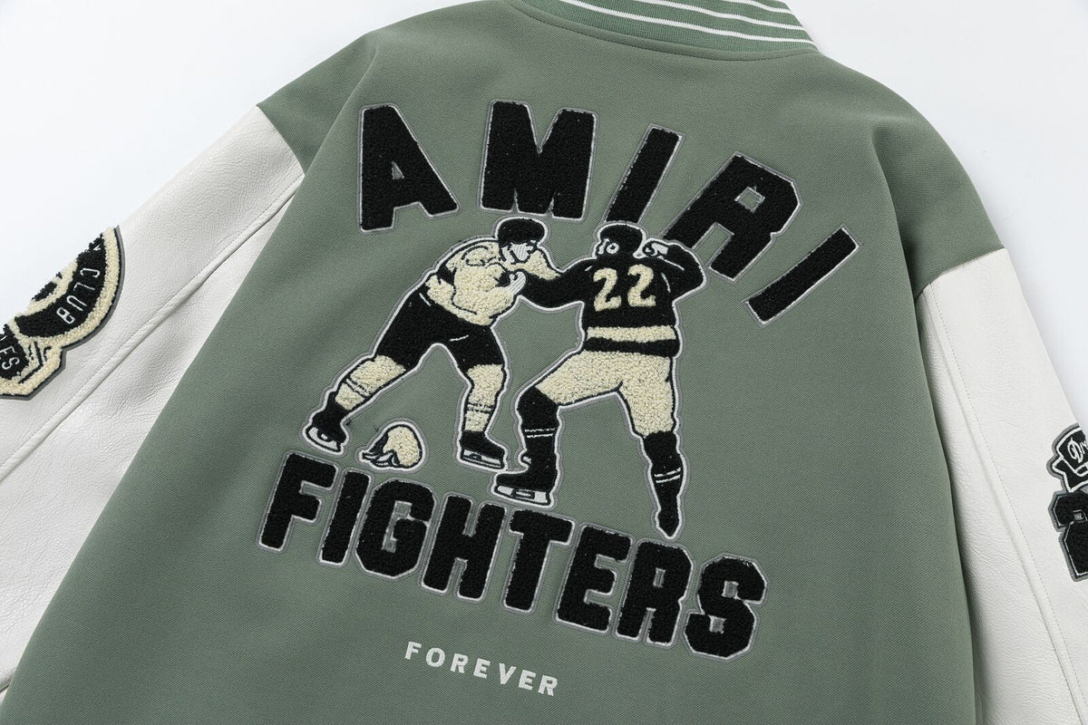 AMlRl appliqué-logo Varsity Jackets AMIRI