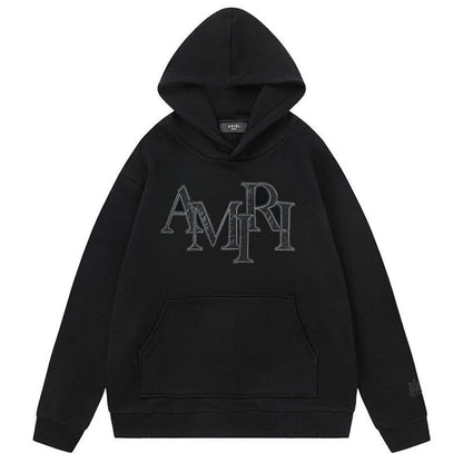 AMIRI Staggered Logo-Patches Hoodies AMIRI