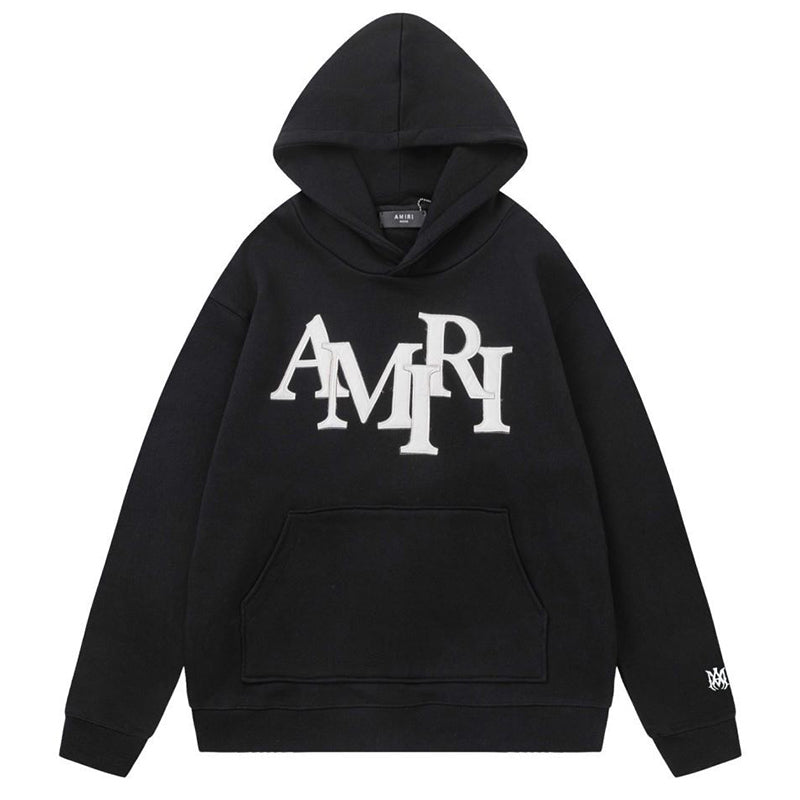 AMIRI Staggered Logo-Patches Hoodies AMIRI