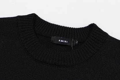 AMlRl Distressed Arts District Cotton  Sweaters AMIRI