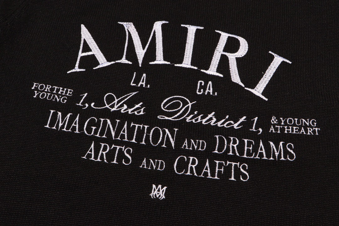 AMlRl Distressed Arts District Cotton  Sweaters AMIRI