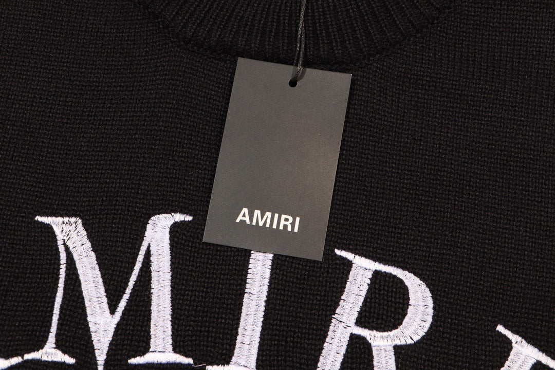 AMlRl Distressed Arts District Cotton  Sweaters AMIRI