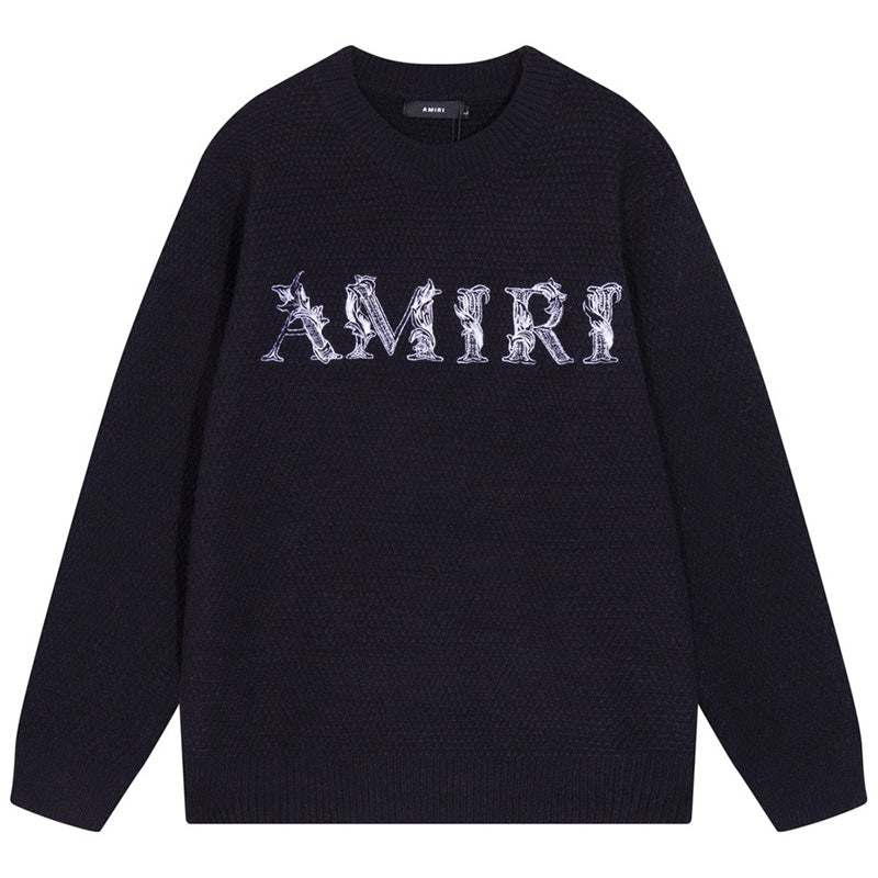 AMlRl Core Logo Cotton   Sweater AMIRI