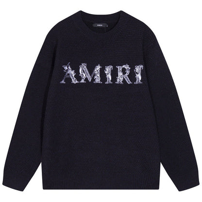 AMlRl Core Logo Cotton   Sweater AMIRI
