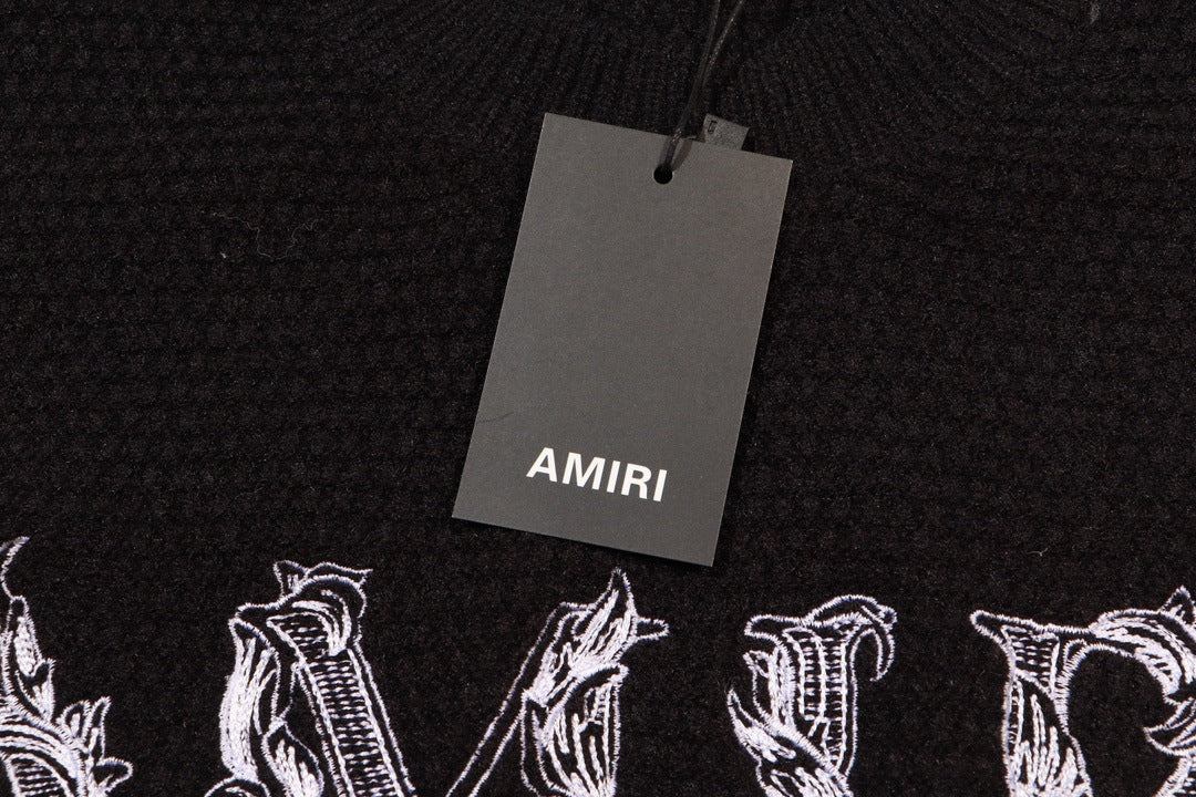 AMlRl Core Logo Cotton   Sweater AMIRI