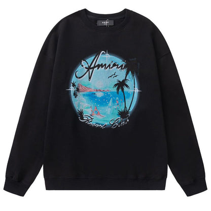 AMIRI Paradise Airbrush Cotton Sweatshirts AOSITRY