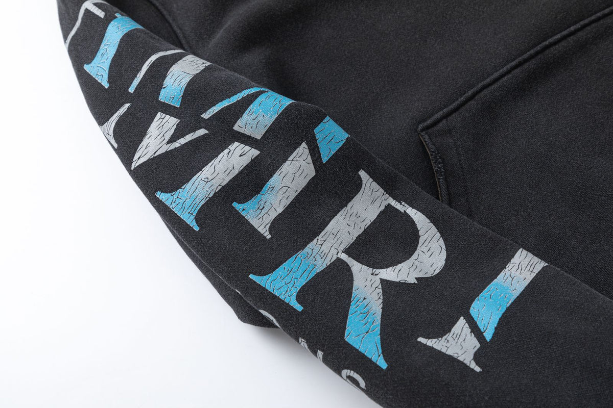 AMIRI Theater Masks Print Cotton Hoodie AMIRI