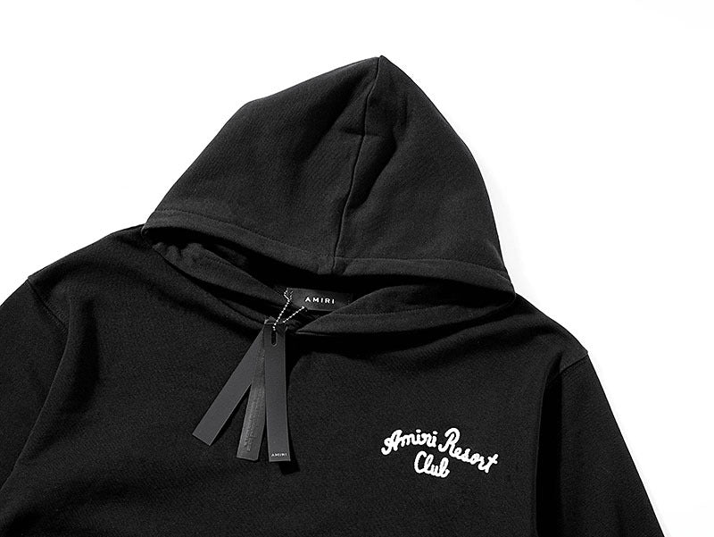 AMIRI Spirit Logo-Embroidered Cotton-Blend Jersey Hoodie AMIRI