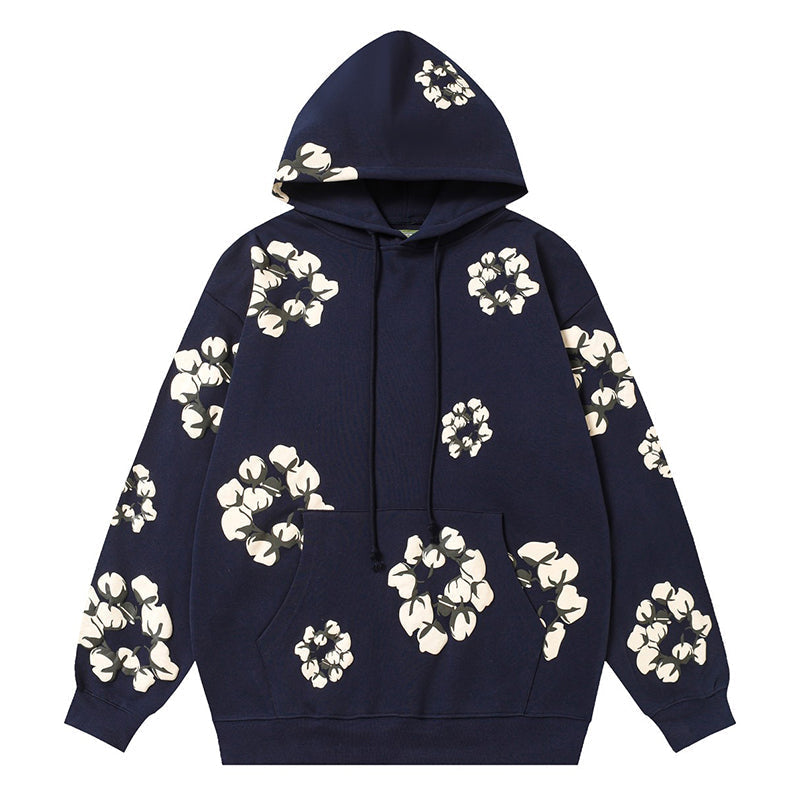 Denim Tears Kapok Pattern Printed Hoodie DENIM TEARS