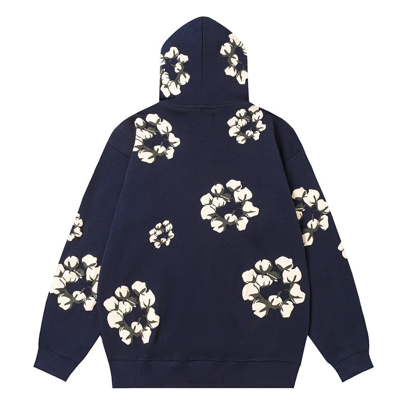 Denim Tears Kapok Pattern Printed Hoodie DENIM TEARS