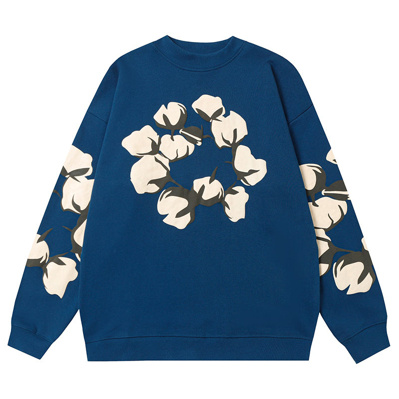 Denim Tears Kapok Pattern Printed Sweatshirts DENIM TEARS