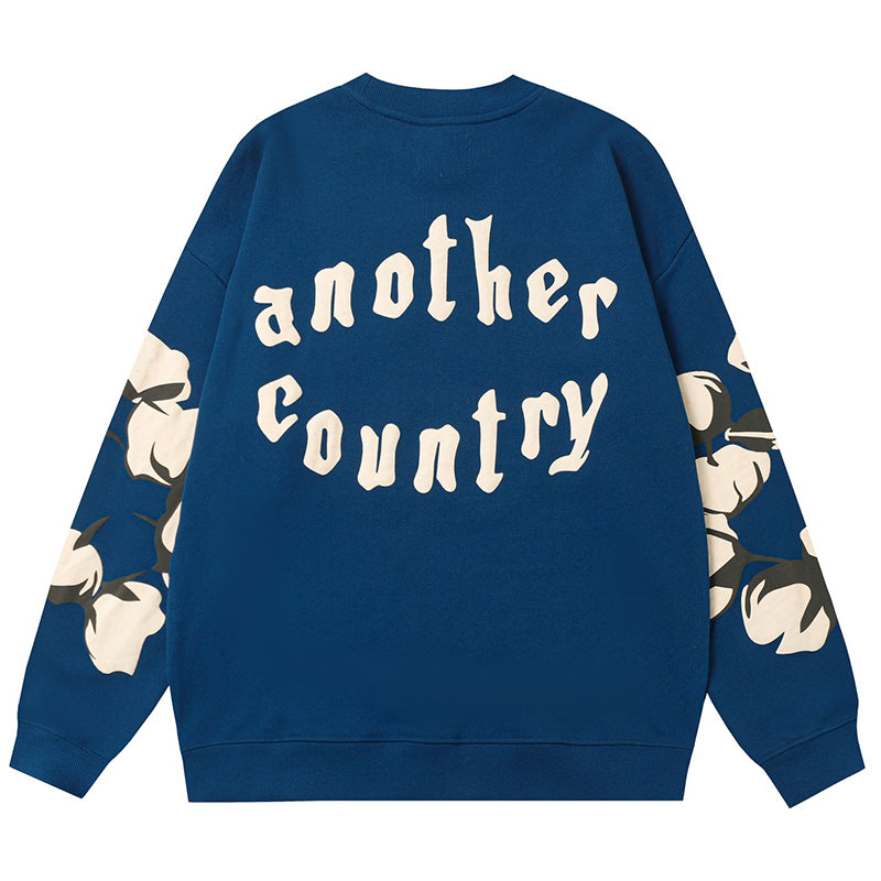 Denim Tears Kapok Pattern Printed Sweatshirts DENIM TEARS