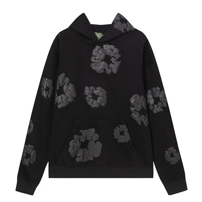 Denim Tears The Black Cotton Wreath Hoodie DENIM TEARS