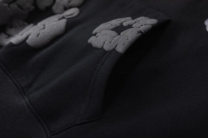 Denim Tears The Black Cotton Wreath Hoodie DENIM TEARS
