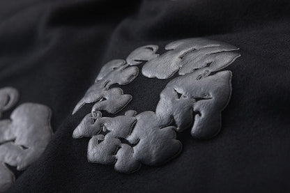 Denim Tears The Black Cotton Wreath Hoodie DENIM TEARS