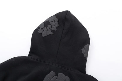 Denim Tears The Black Cotton Wreath Hoodie DENIM TEARS