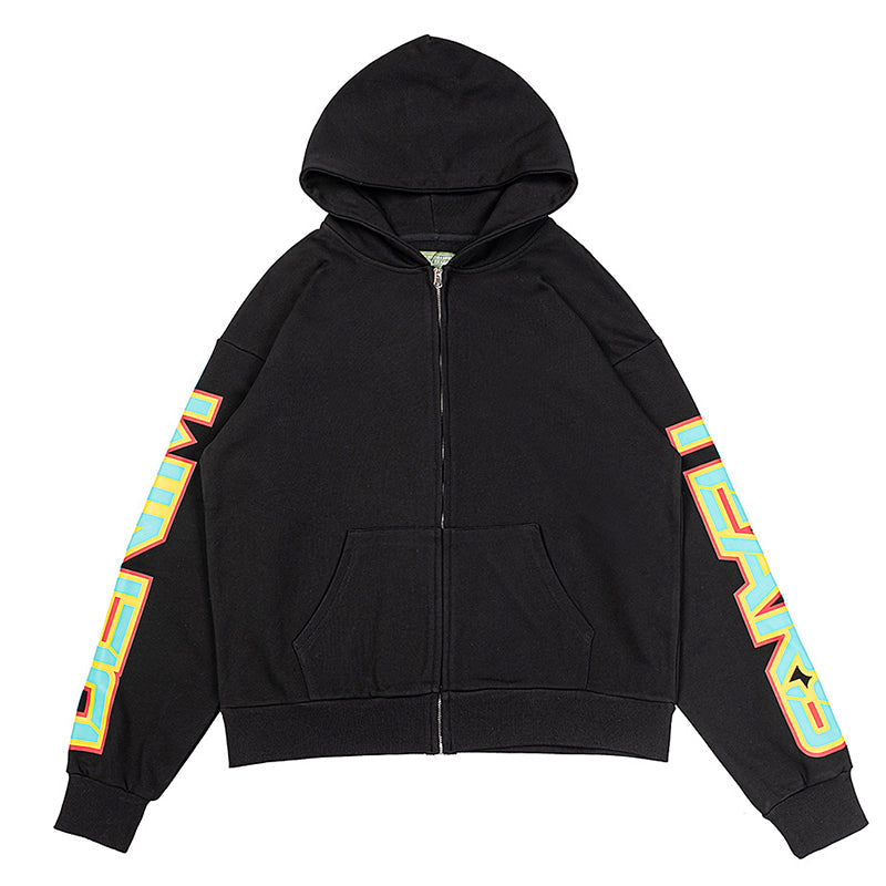 DENIM TEARS Spring Gardens Zip Hoodie Black DENIM TEARS