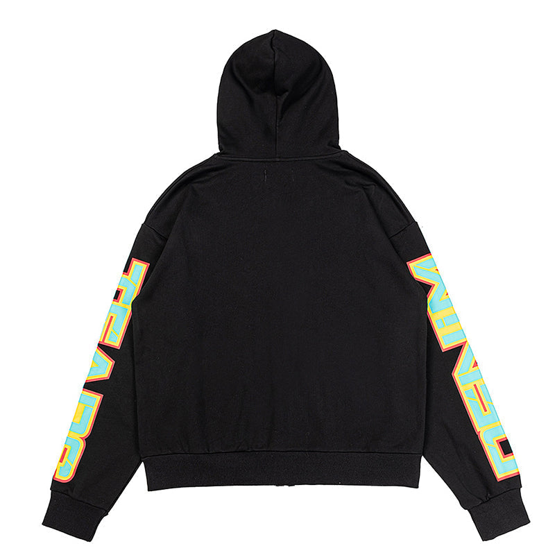 DENIM TEARS Spring Gardens Zip Hoodie Black DENIM TEARS