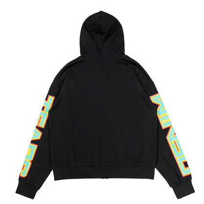 DENIM TEARS Spring Gardens Zip Hoodie Black DENIM TEARS