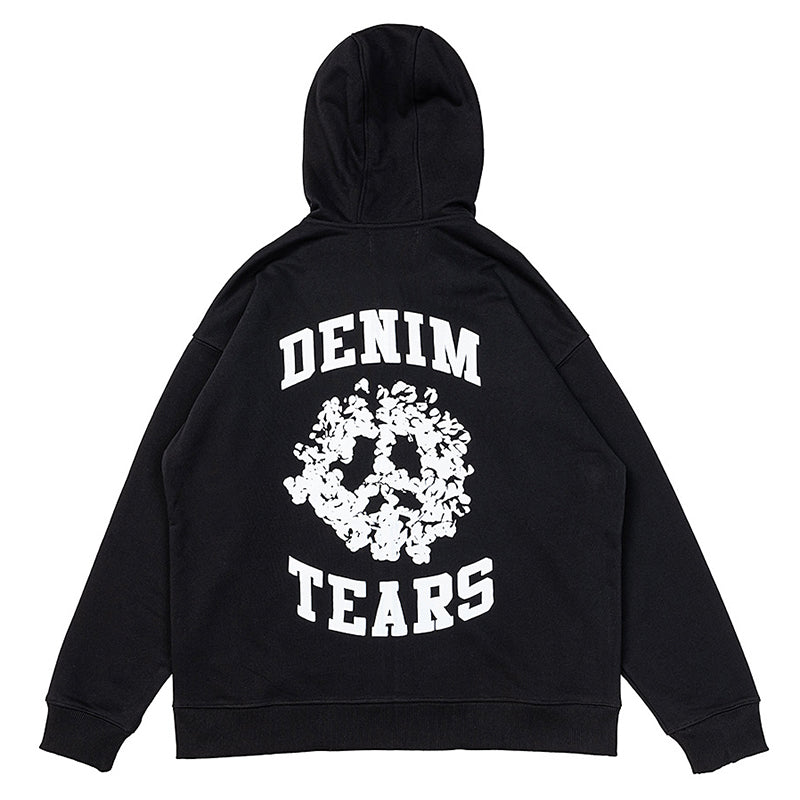 Denim Tears Denim University Zip Hoodie Black DENIM TEARS