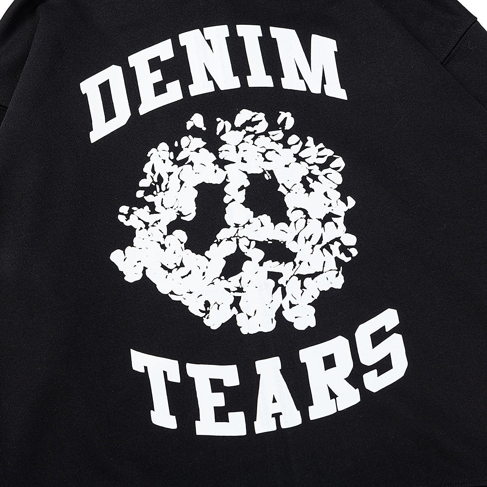 Denim Tears Denim University Zip Hoodie Black DENIM TEARS