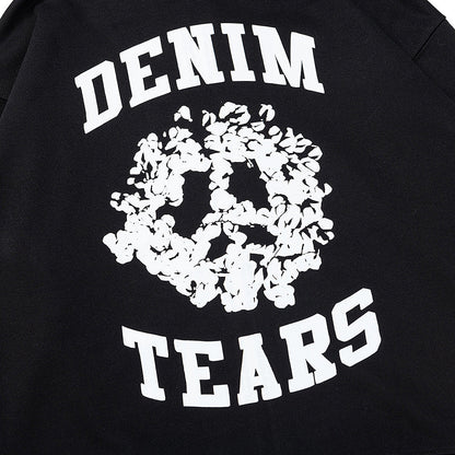 Denim Tears Denim University Zip Hoodie Black DENIM TEARS