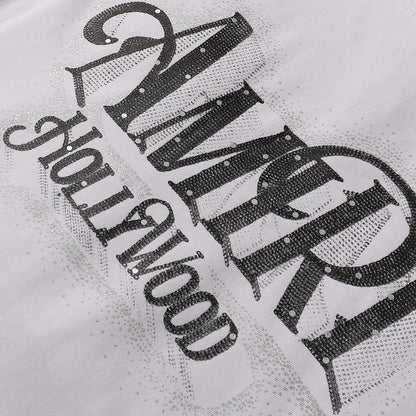 AMIRI Logo crystal-embellished cotton T-shirt AMIRI