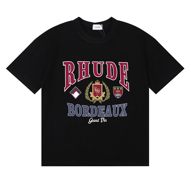 RHUDE Bordeaux T-Shirts RHUDE