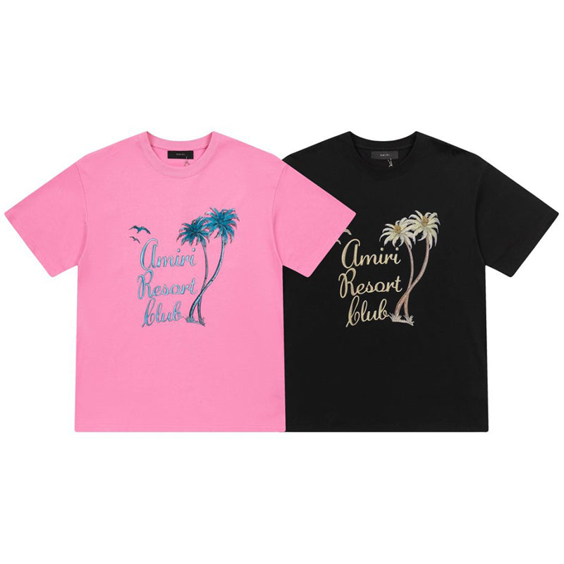 AMIRl Twisted Palms Cotton T-Shirts AMIRI