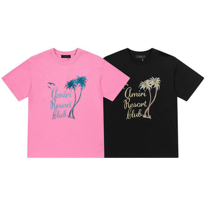 AMIRl Twisted Palms Cotton T-Shirts AMIRI