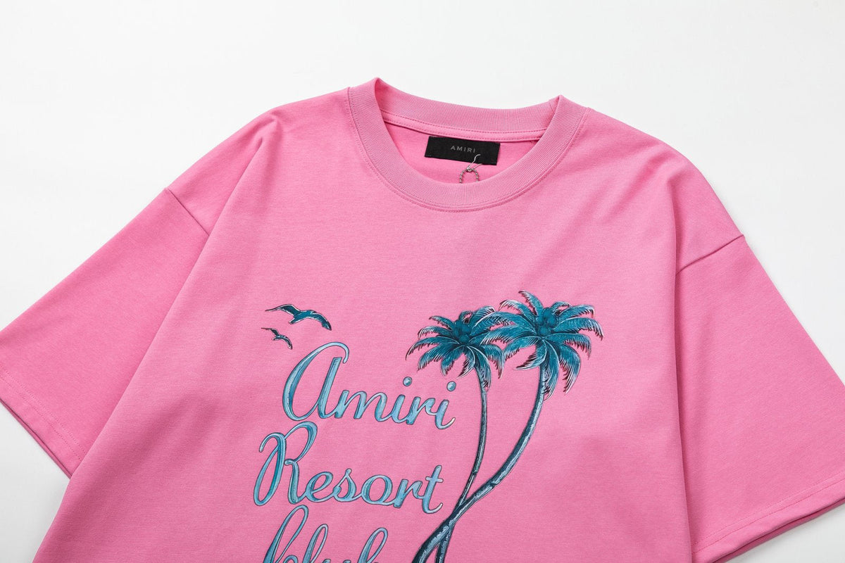AMIRl Twisted Palms Cotton T-Shirts AMIRI