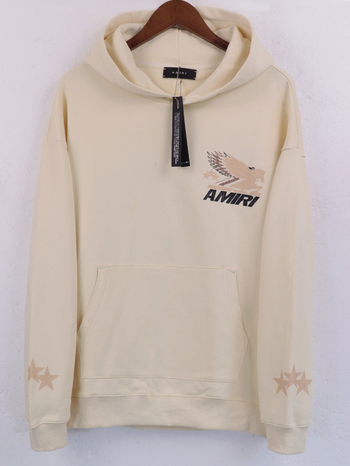 AMlRI Eagle Graphic-Print Cotton-Jersey Hoodies AMIRI