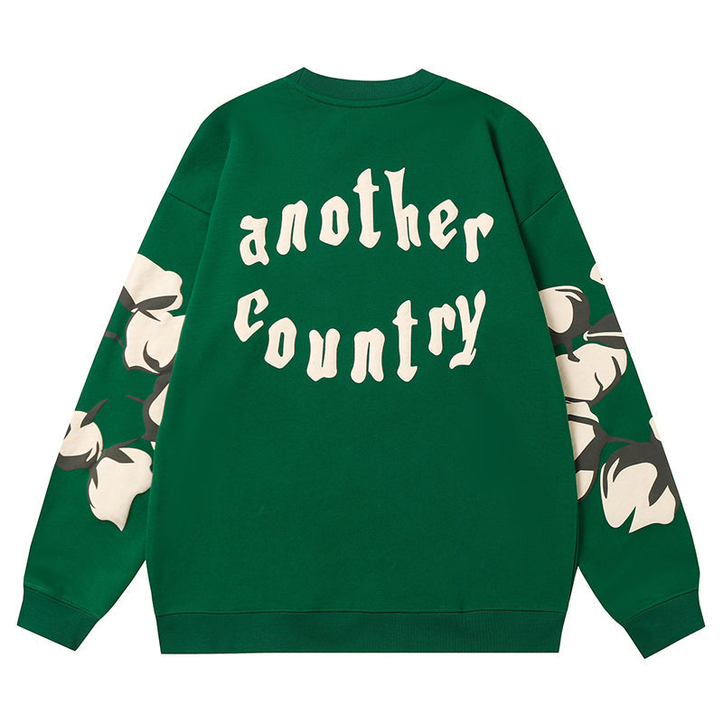 Denim Tears Kapok Pattern Printed Sweatshirts DENIM TEARS
