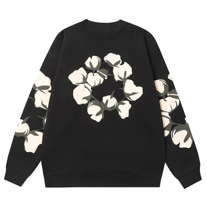 Denim Tears Kapok Pattern Printed Sweatshirts DENIM TEARS