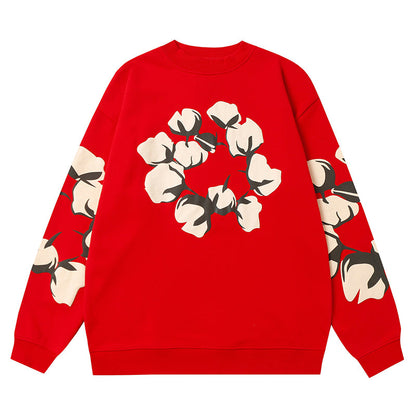 Denim Tears Kapok Pattern Printed Sweatshirts DENIM TEARS