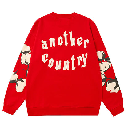 Denim Tears Kapok Pattern Printed Sweatshirts DENIM TEARS