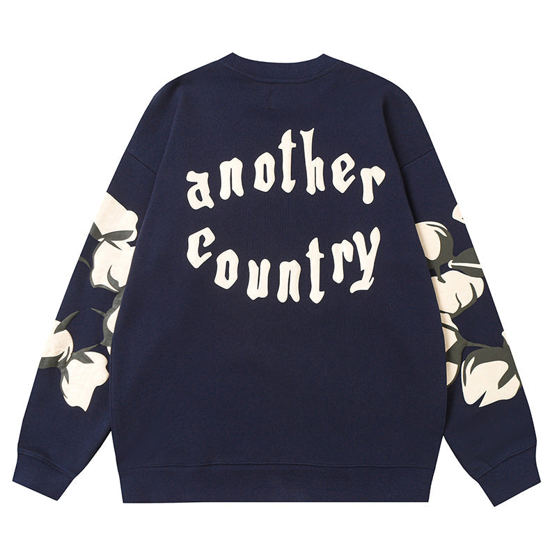 Denim Tears Kapok Pattern Printed Sweatshirts DENIM TEARS