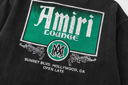 AMIRI Lounge Crystal Embellished Cotton Graphic T-Shirt AMIRI