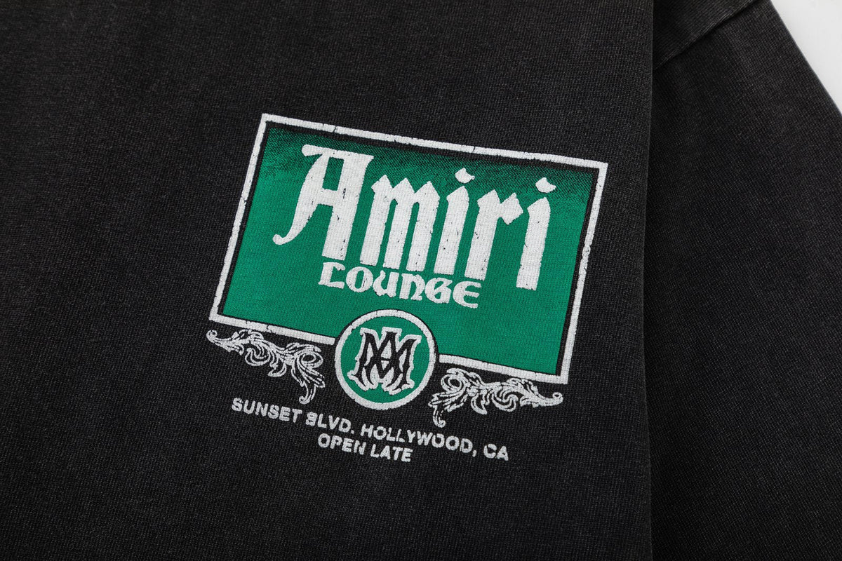 AMIRI Lounge Crystal Embellished Cotton Graphic T-Shirt AMIRI