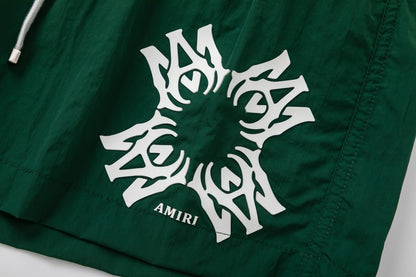 AMIRI Straight-Leg Mid-Length Logo-Print Swim Shorts AMIRI