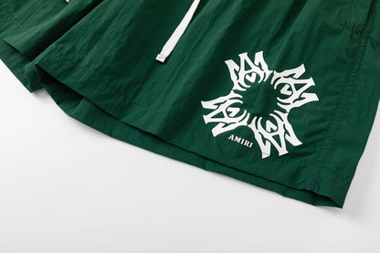 AMIRI Straight-Leg Mid-Length Logo-Print Swim Shorts AMIRI