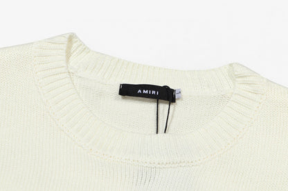 AMIRI Logo-Embossed Fine Knit Jumper AMIRI