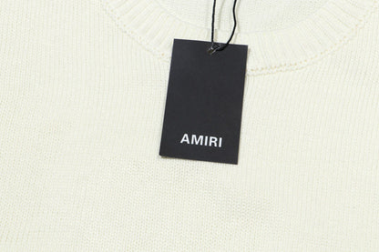 AMIRI Logo-Embossed Fine Knit Jumper AMIRI